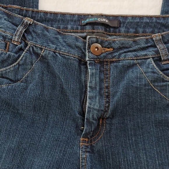 FRENCH CUFF BOOTCUT JEANS MEDIUM WASH SIZE 8 - Picture 4 of 10